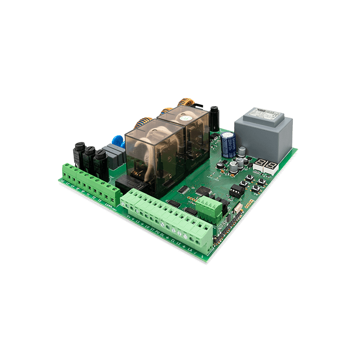 Quadro eletrónico, motorline, monofásico, portões de batente, MC410
