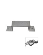 Abraçadeira metálica - Calha Alumínio Fénix - Op. Tecto,Metal clamp - Fenix Aluminum Trough - Ceiling Operator
