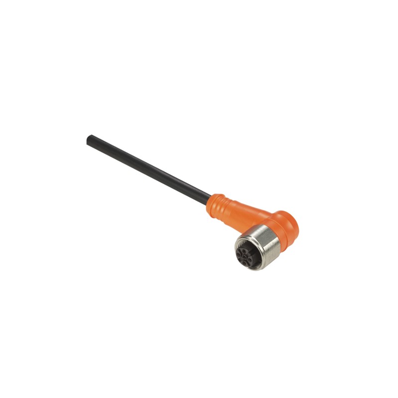 CONNECTEUR ANNEAU COURBE FEMELLE M12-4 BROCHES AVEC CÂBLE PUR 2M CONNECTEUR ANNEAU COURBE FEMELLE M12-4 BROCHES AVEC CÂBLE PUR 2M