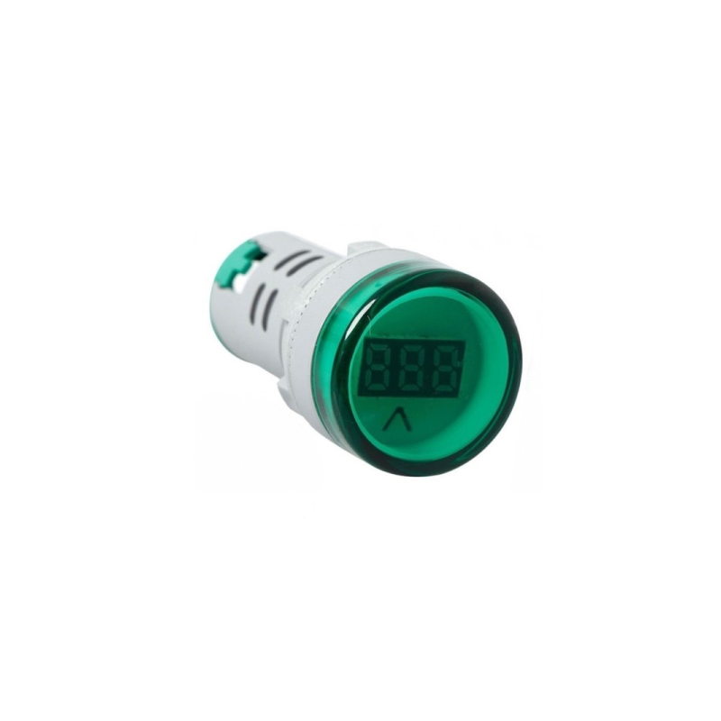Voltmètre 12-500VAC Numérique LED Verte Pour Panneau [29MM]