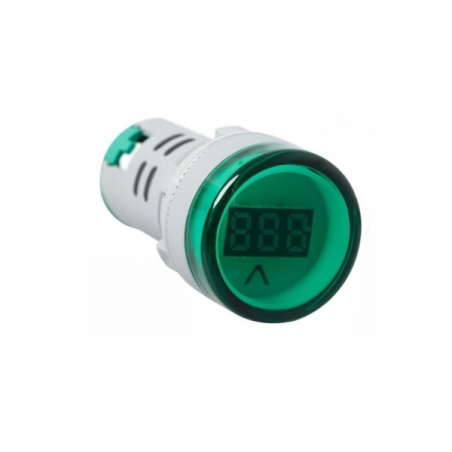 Voltmètre 12-500VAC Numérique LED Verte Pour Panneau [29MM]