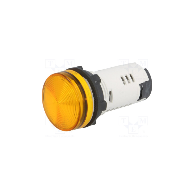 Intermitente Luminoso Amarelo 230VAC C/ Besouro [29MM]