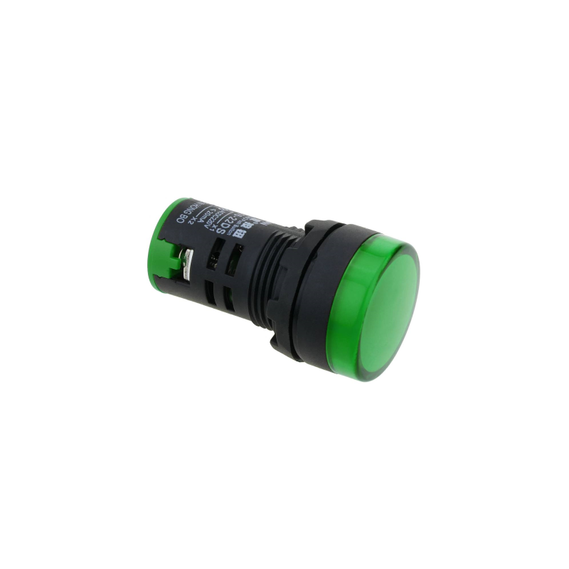 Indicator Luminoso Verde 230VAC C/ Besouro [29MM]