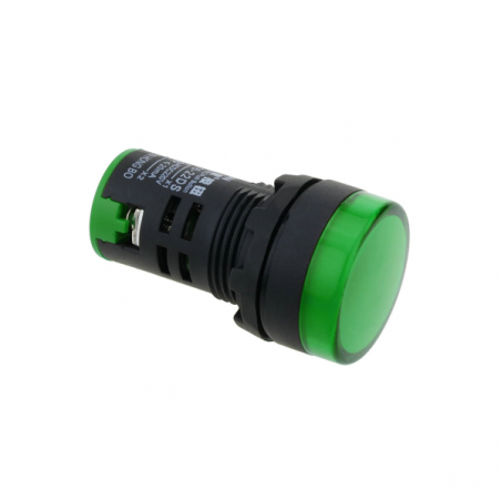 Indicator Luminoso Verde 230VAC C/ Besouro [29MM]
