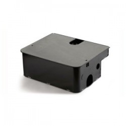 Caja de base pequeña con tapa a presión de acero inoxidable