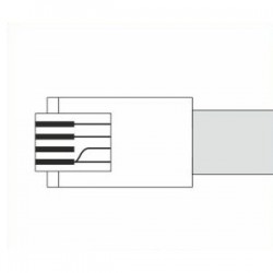 Câble (10m) avec connecteur RJ11 - Fonction d'arrêt