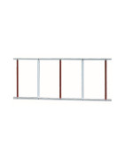 2000mm Aluminum Skirt - Red/White