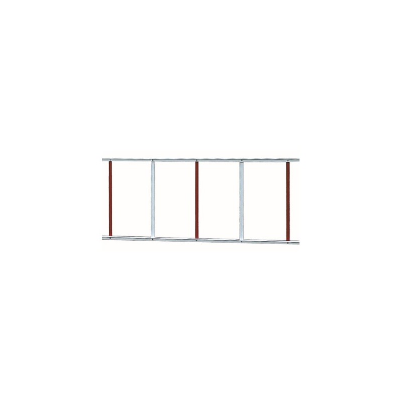 2000mm Aluminum Skirt - Red/White
