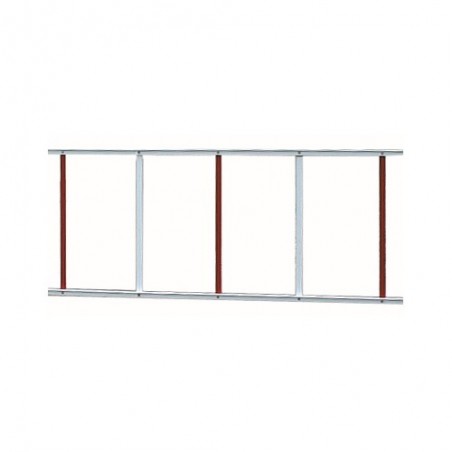 Jupe Aluminium 2000mm - Rouge/Blanc