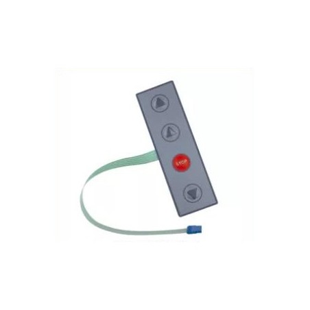 Plaque de rue optionnelle pour E1A et E1T avec 4 Clés (Ouvert[Total]-Ouvert[Partiel]-Fermé-Stop)