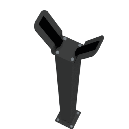 Apoio fixo para barreira came