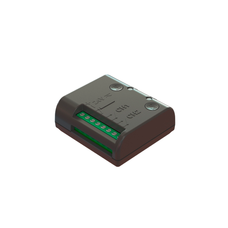Recetor 2 canais - 433,92MHz - Com caixa,R93/RX12A/U
