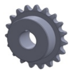 DIN8187 19-tooth sprocket for 10B chain